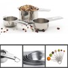 Meiyijia Stainless Steel Measuring Spoons, Stackable Soup Spoons for Measuring