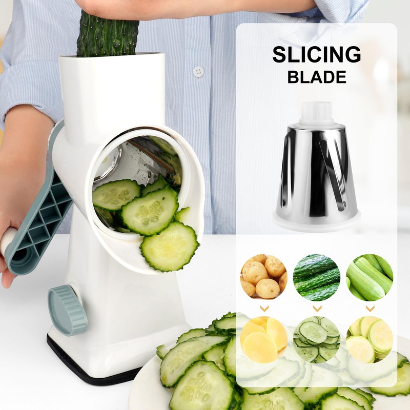 Stainless Steel Rotary Cheese Grater Potato Grater Cheese Grater Kitchen