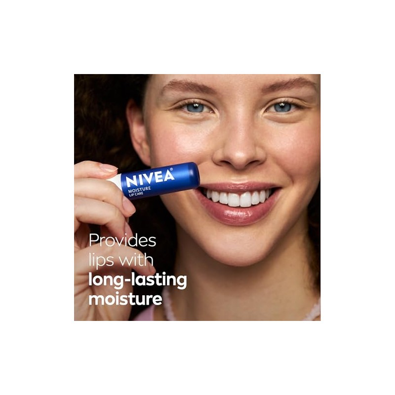 NIVEA Moisture Lip Care - Unisex Intensively Moisturizing Balm -