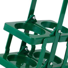 Perfeclan Sports Water Bottle Carrier, Bottle Storage Organizer, Holds 2 Bottles, Water Bottle Holder Foldable for Gym Picnic, Green