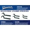 Williams JHW474A Adjustable Hook Spanner Wrench with Span Diameter of