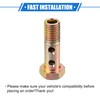 VekAuto Double Banjo Bolt Kit, M12x1.5 Length 45mm Metric Thread