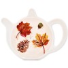 Autumn Leaves Design Melamine Tea Bag Coaster Tidy