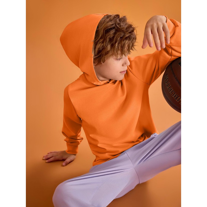 Haloumoning Boys Fashion Hoodies Kids Long Sleeve Hooded Sweatshirts 5-14