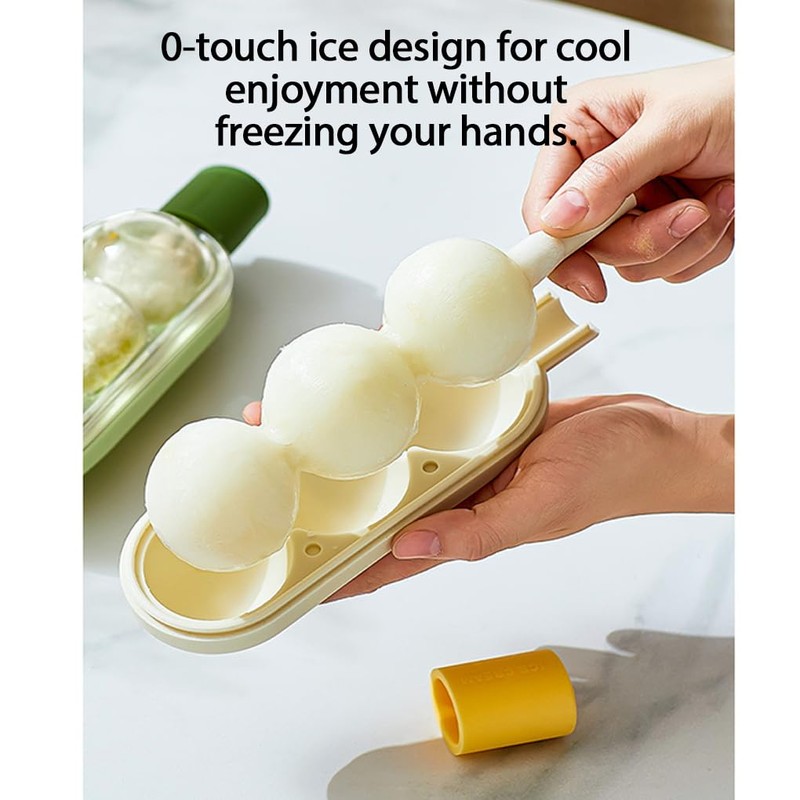tieedhfu Easy Release Ice Mold Set | Large Size Popsicles