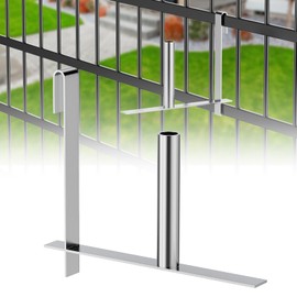 Cumdel Unrolling Aid for Privacy Screen Strips, Stainless Steel Mounting Aid for Fence, Privacy Screen Strips, Quick Installation, Privacy Screen, Double Rod Mat Fence, Accessories, Privacy Screen