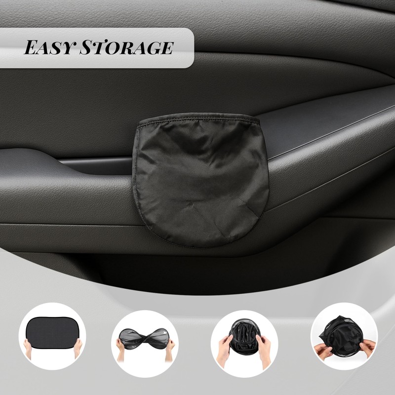 Pack of 2 sun protection cars + 4 suction cups,