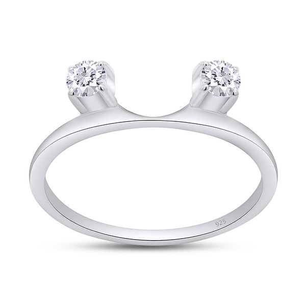 SAVEARTH DIAMONDS 1/5 Carat Round Cut Lab Created Moissanite Diamond