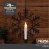 Noma Hanging Snowflake, Black, 29 cm (Pack of 1)