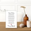 To my Husband,Romantic Husband Birthday Poem Card,Funny Birthday Gifts from