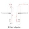 Ultion Sweet Door Handle 211mm (Long Fixings) - Matching Door