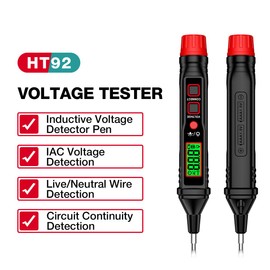 Toeasliving Digital Voltage Tester Pen Screwdriver 12V-300V AC Voltage Detector Slotted Screwdriver Test Pen Intelligent Induction Electroprobe for Home Appliance Repairing and Detection