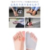 足指サポーター 足指パッド 母趾 薄型 ズレにくい 足指 広げる シリコンパッド内蔵 男女兼用（1足組）