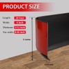 Vinyl Wall Base Baseboard Molding Trim 6" Flexible Self Adhesive