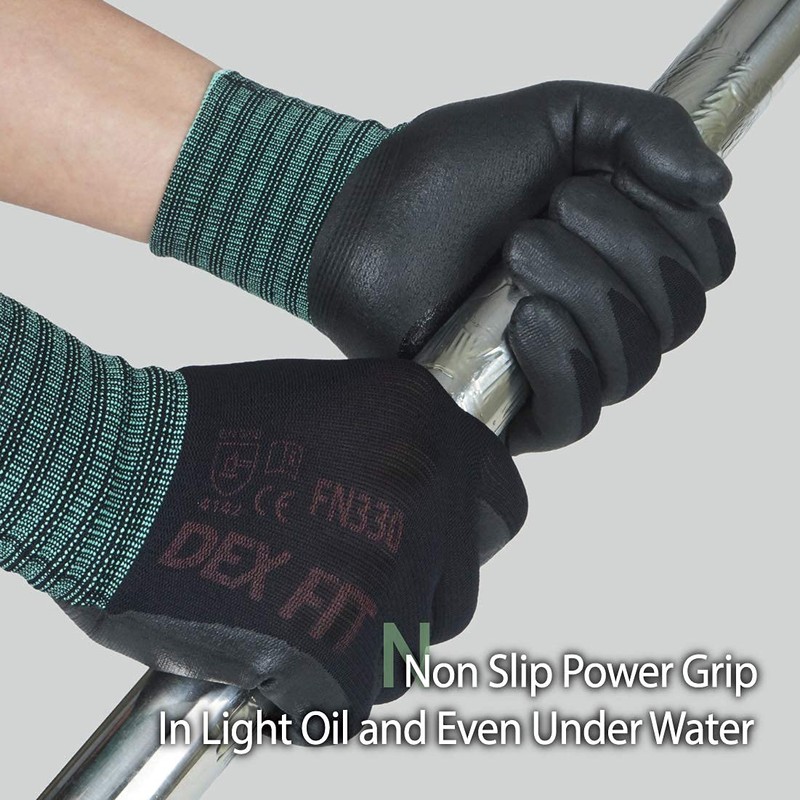 DEX FIT Work Gloves FN330, 3D Comfort Stretch Fit, Power