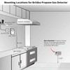 RV Propane Gas Detector 85dB Loud Alarm DC 12V, Mini