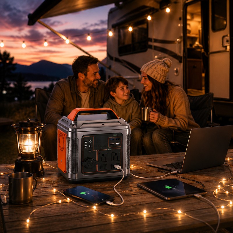 300W Portable Power Station for Camping & Backup Charging –