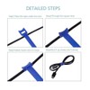 BALABALA 100 PCS 6 inch Reusable Fastening Cable Ties Cords