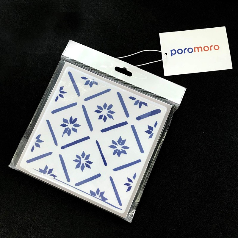 Poromoro Spanish Portuguese Azulejo Style Peel and Stick Backsplash Tile