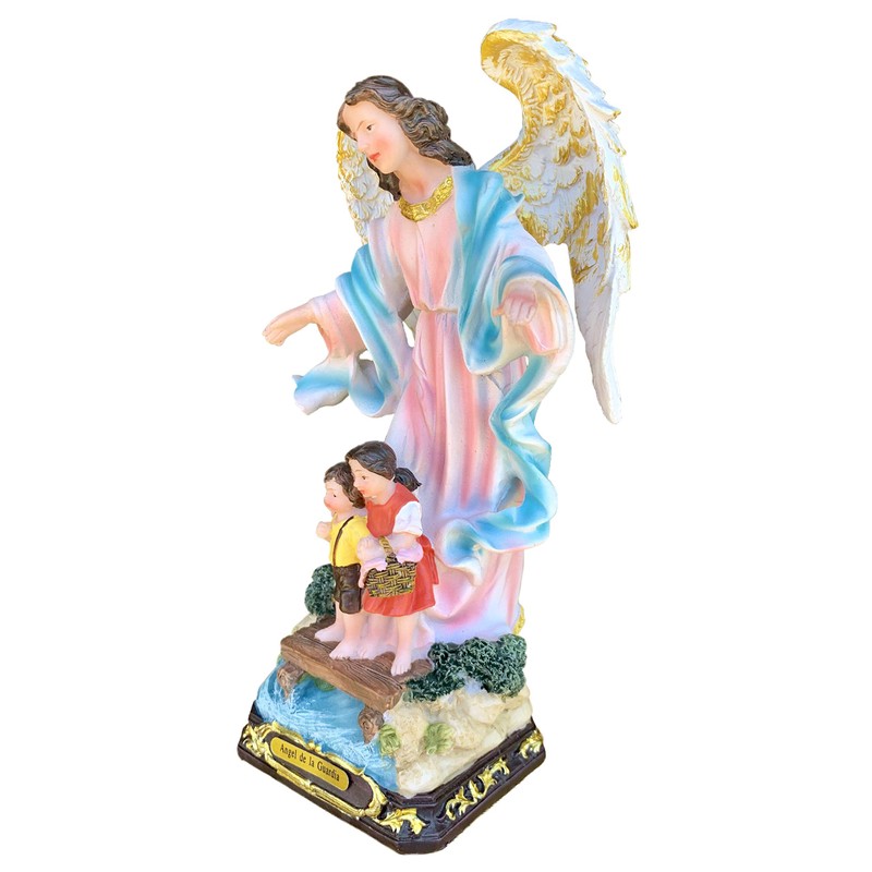 Guardian Angel with Children on Bridge/Angel de La Guarda New