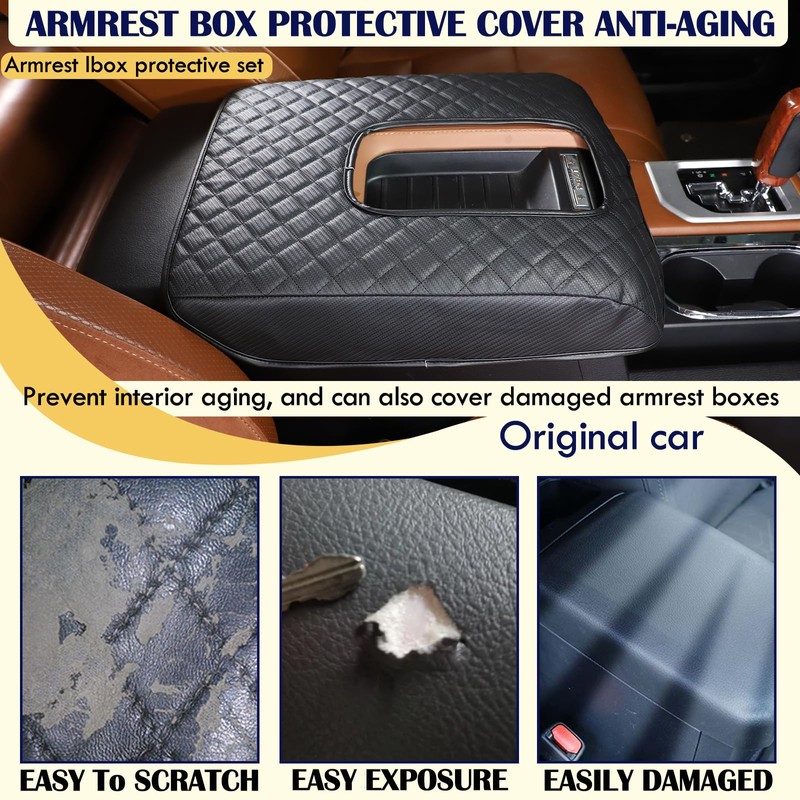 Center Console Armrest Cover Kit,Console Armrest Cushion Automotive Customized Console