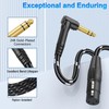 JOLGOO 1/4 TRS Right Angle to XLR Female Audio Cable,