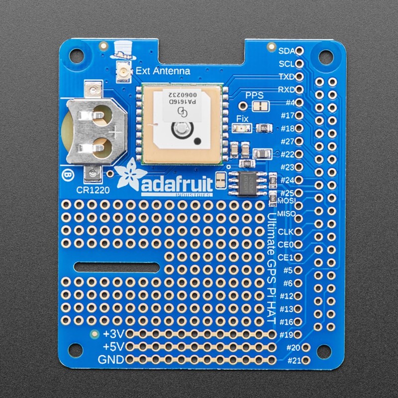 Adafruit GPS HAT for Raspberry Pi - Ultimate Mini Kit,