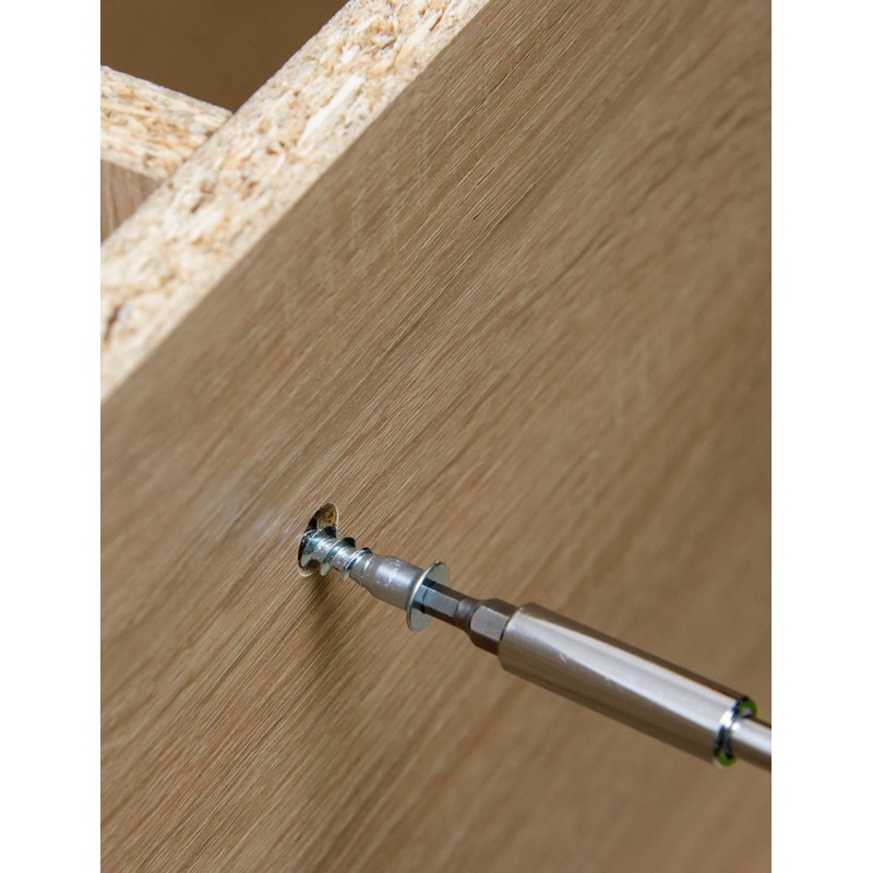Confirmat Screws, 50PCs M5 x 50mm, Hex Socket Drive Countersunk