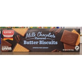 Bentons Milk Chocolate Flavored Butter Biscuits 4.4oz 125g (Single Box)