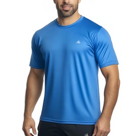 GearGlacier Instant Cooling Quick Dry Workout Shirt for Men Coolmax Moisture Wicking Performance Crew Neck Running Comfort