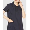 Zip Scrub 7038SC Women's White Coat, Zip Scrub, Dark navy