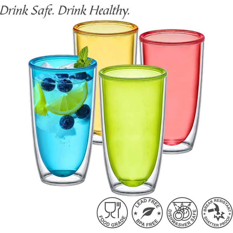 Amazing Abby - Andes - 22-Ounce Insulated Plastic Tumblers (Set