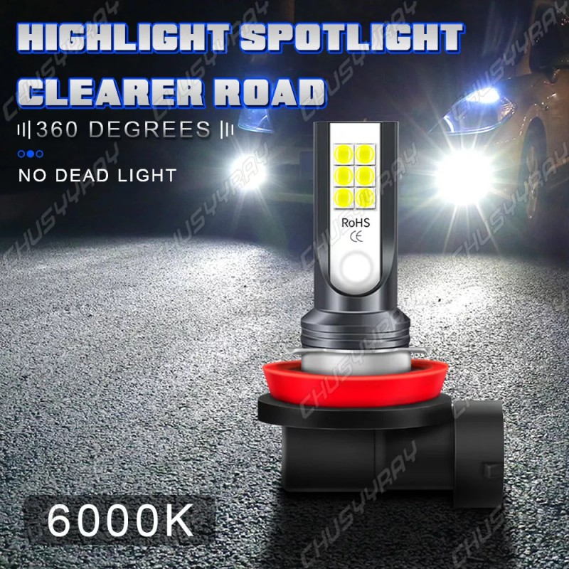 CHUSYYRAY White For Jeep Compass 2016-2020 6Pcs LED Headlight Kit