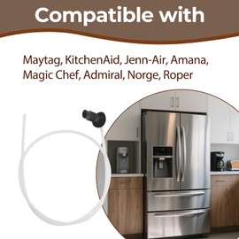 W11415785 Ice Maker Fill Tube and Water Tubing Compatible with Jenn-Air, Maytag, Whirlpool, Amana, Admiral, Norge Replace 12961401 67006317