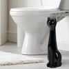 Allure Home Creation Black Cat 2-Piece Toilet Brush Holder and