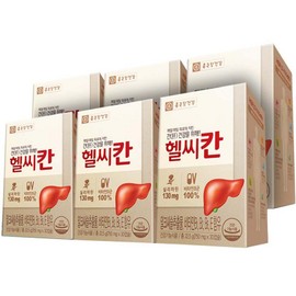 Chong Kun Dang Health Healthy Khan Milk Thistle nutritional supplement, 6 packs, 22.5g / 종근당건강 헬씨칸 밀크시슬 영양제, 6개, 22.5g