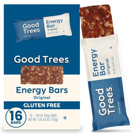 Good Trees Original Flavor Energy Bars, Gluten-Free Snack 16 Count