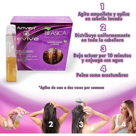Tratamiento para Cabello Maltratado, Ampolletas Capilares Bifasica, Hidratación Profunda del Cabello Seco y Dañado con Keratina Reparadora, Suavidad y Sedosidad Instantánea, 10pzs de 20ml cu.