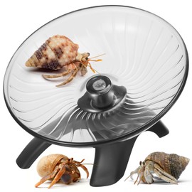 Poen Hermit Crabs Wheel Toy Silent Hermit Crab Running Accessories Hamster Wheel Flying Saucer Small Animal Exercise Wheels(4.13 x 2.95 x 3.34 Inch)