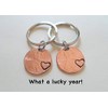 Double Keychain Set 2019 US One Cent Penny Keychains with