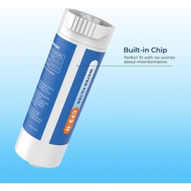 Crystala Filters Water Filter Compatible with XWFE (Built-in CHIP), Replacement for GE XWFE, XWF Refrigerator Water Filter Pack of 1