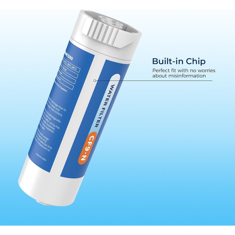 Crystala Filters Water Filter Compatible with XWFE (Built-in CHIP), Replacement