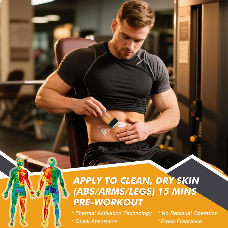 Demissle Sweat Gel Stick, Workout Enhancer Roll On Stick, Fragrance