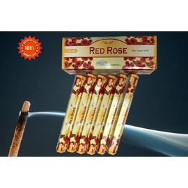 Tulasi Räucherstäbchen, rote Rose, 20 Stück