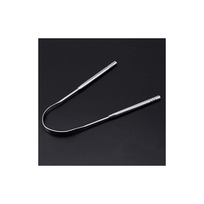 Esquirla Limpiador de Lengua Acero Inoxidable, Raspadores de Lengua Reutilizable