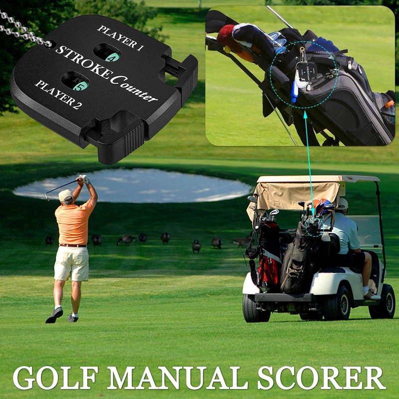 TYFYH Pack of 2 Golf Result Counters, Golf Scorer Counter,