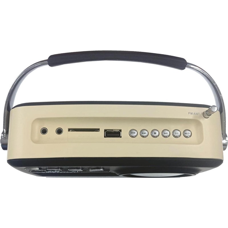 N/A Supersonic SC-1201BT Retro Portable Bluetooth Speaker with Vintage Vibes,