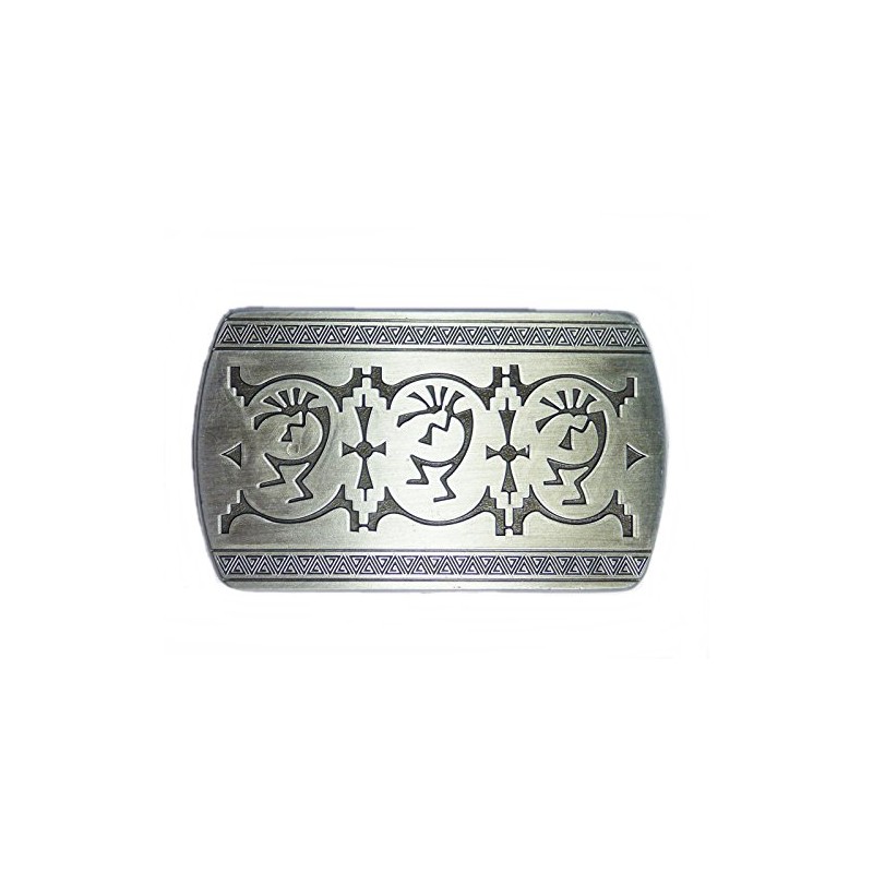 AW-Collection Buckle Belt Buckle Western Buckle Kokopelli Indian Fertility God,