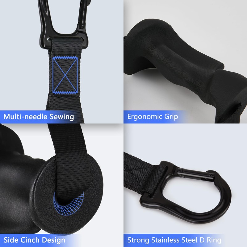 HXD-ERGO Ergonomic Gym Handles, Heavy Duty Exercise Handles for Cable