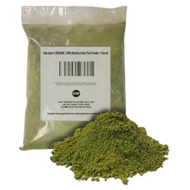 Naturejam ORGANIC 100 Matcha Green Tea Powder 1 Pound BULK-Premium Culinary Grade For Smoothies, Latte and Baking-A Great Coffee Substitute 150-200...
